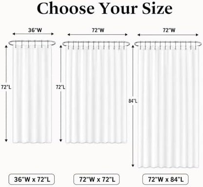 TUDECO Extra Long Beige Lace Shower Curtain with Valance, 72 x84 Inch