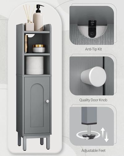 Hzuaneri Bathroom Storage Cabinet, Small Corner Floor Cabinet