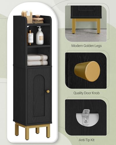 Hzuaneri Bathroom Storage Cabinet, Small Corner Floor Cabinet