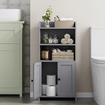 Homhedy Small Bathroom Storage Cabinet, Toilet Paper Storage Cabinet