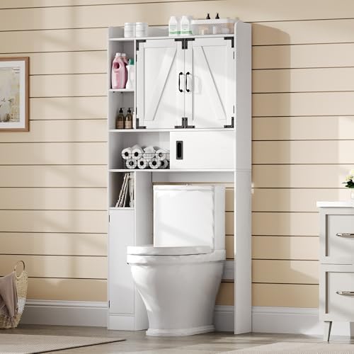 ChooChoo Over The Toilet Storage Cabinet with Adjustable Shelves