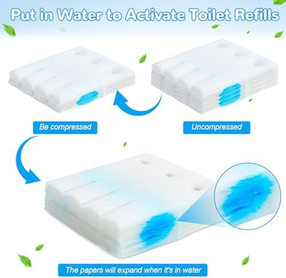 72 Count Flushable Toilet Bowl Cleaner Refills, Toilet Cleaner Refill Pads