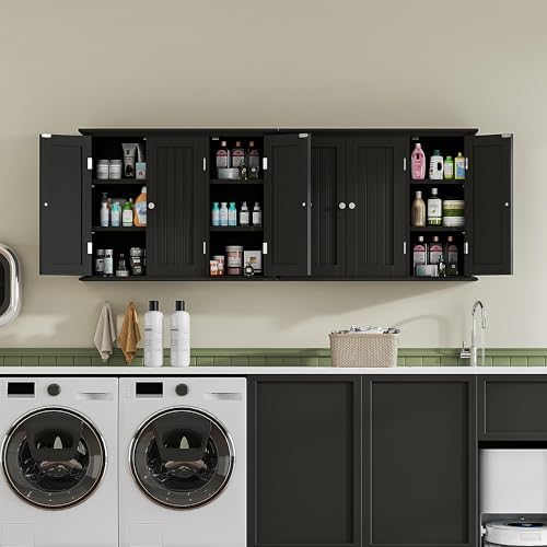 ChooChoo Laundry Cabinet with 3 Doors and Adjustable Shelves