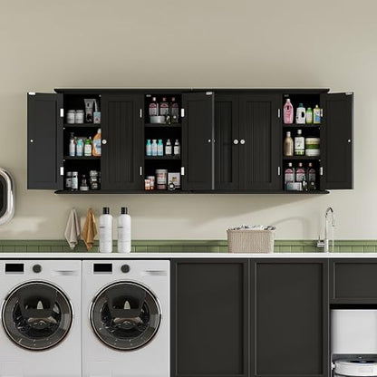 ChooChoo Laundry Cabinet with 3 Doors and Adjustable Shelves