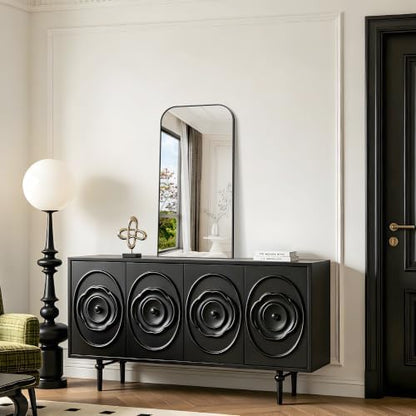 YIROMAN Bathroom Mirrors for Over Sink,18"x36" Black Bathroom Vanity Mirror
