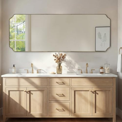 ANDY STAR 24" x 65" Brushed Gold Full Length Mirror for Wall
