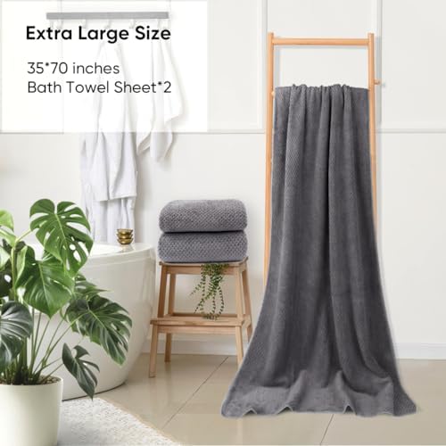 HOMEXCEL Bath Sheets 2PK, 35x70 in, Absorbent&Soft, Extra Large Bath Towel