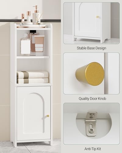 Hzuaneri Bathroom Storage Cabinet, Narrow Toilet Paper Cabinets with Doors
