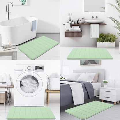 Buganda Memory Foam Bath Mat 47 x 24, Ultra Soft Absorbent Bathroom Rugs