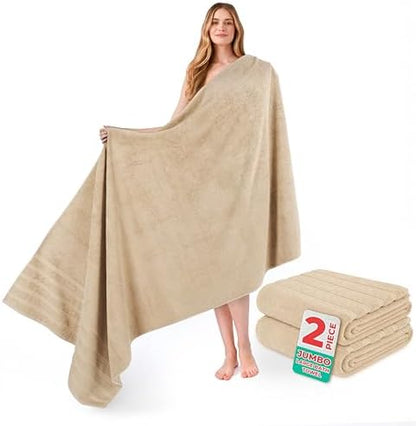 American Soft Linen 100% Cotton Luxury Turkish Towels, 2PC 35x70 Bath Sheet