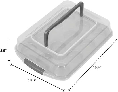 Wilton Cupcake Pan, 12 Cup Non-Stick Carbon Steel Cupcake Mold, cupcakke Pan for Baking and Decorating, Dishwasher Safe, Grey, 2.80 x 10.80 x 15.40 Inches, Gray