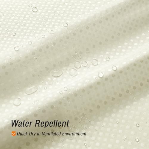 Gibelle Extra Long 230GSM Heavy Duty Ivory Shower Curtain, 72 x 84