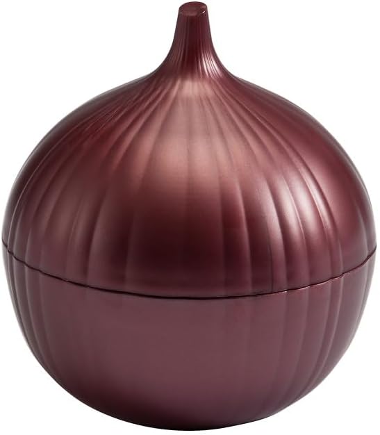 Hutzler Onion Saver Keeper Storage Container Set - Keeps Fresh Longer - 2 Pack - Yellow and Red Onion Set