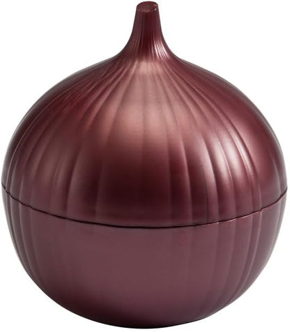 Hutzler Onion Saver Keeper Storage Container Set - Keeps Fresh Longer - 2 Pack - Yellow and Red Onion Set