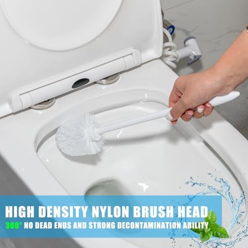 Tioncy 30 Pcs 14.2 Inch Toilet Brushes for Bathroom Bowl Scrubber