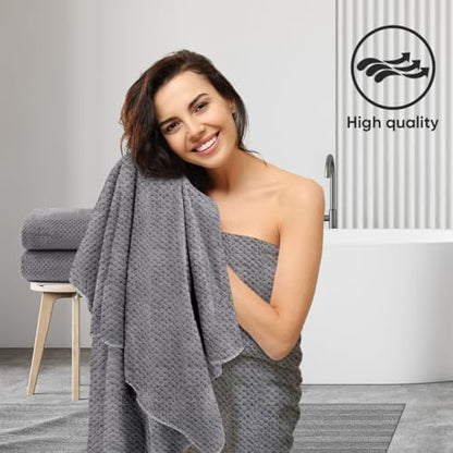 HOMEXCEL Bath Sheets 2PK, 35x70 in, Absorbent&Soft, Extra Large Bath Towel