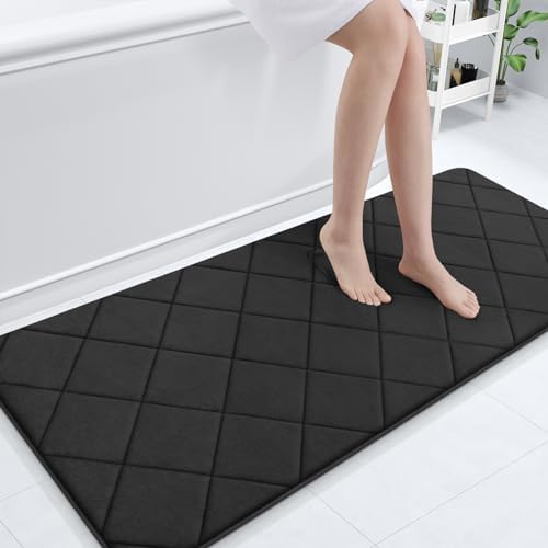 OLANLY Memory Foam Bath Mat 59x24, Ultra Soft and Absorbent Bathroom Rugs