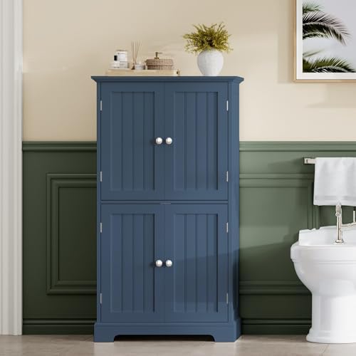 ChooChoo Bathroom Floor Cabinet with Adjustable Shelves