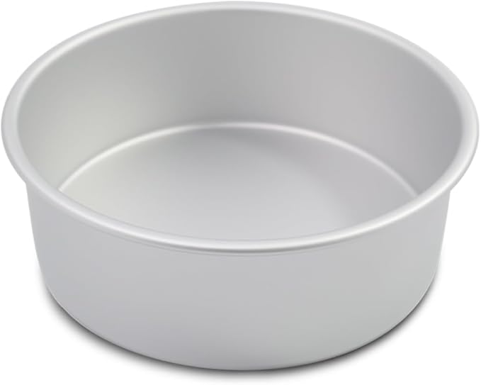 6 x 2 Inch Heart Shaped Cake Pans Set of 2, Aluminum Heart Cake Tin, Baking Cake Pan for Wedding, Party, Family Occasions, Chocolate, Bread. (Round, 8×3 Round Cake Pan)