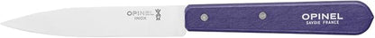 OPINEL No. 112 Paring Knives 4 Piece Box Set, High Carbon Stainless Steel, Painted Hornbeam Handles, Made in France (Paysage)