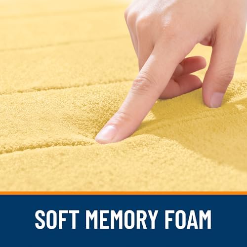 OLANLY Memory Foam Bath Mat 35x24, Super Soft and Absorbent Bathroom Rugs