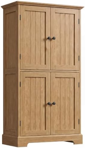 ChooChoo Bathroom Floor Cabinet with Adjustable Shelves