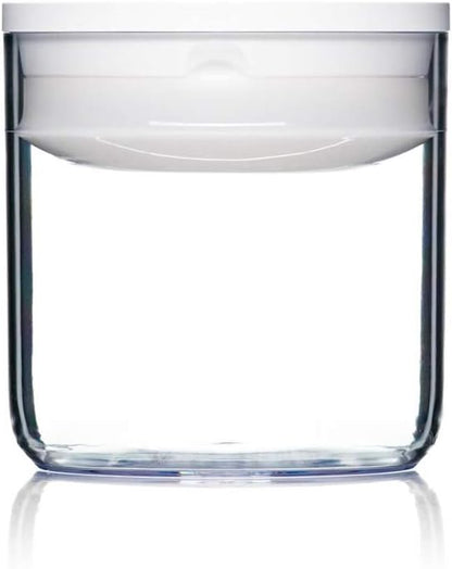 Click Clack Pantry Canister, 0.6-Quart, White Lid