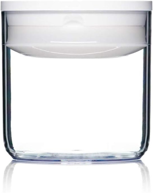 Click Clack Pantry Canister, 0.6-Quart, White Lid