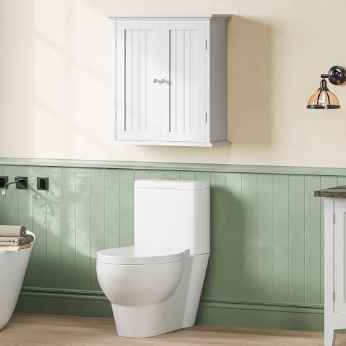 ChooChoo Bathroom Wall Cabinet Set of 2, Over The Toilet