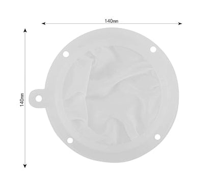 5-Inch Food Grade Stainless Steel Kitchen Funnel with 200 Mesh Food Filter Strainer for Transferring of Liquid Dry Ingredients and Metal Cooking Funnel