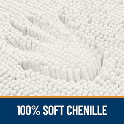 OLANLY Bathroom Rugs 30x20, Extra Soft Absorbent Chenille Bath Rugs