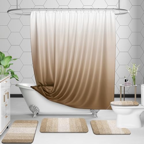OLANLY Microfiber Bathroom Rugs Sets 3 Piece, 36"x24"+24"x16"+24"x20"