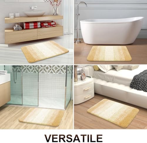 OLANLY Bathroom Runner Rug 47x24, Extra Soft Absorbent Microfiber Bath Rugs