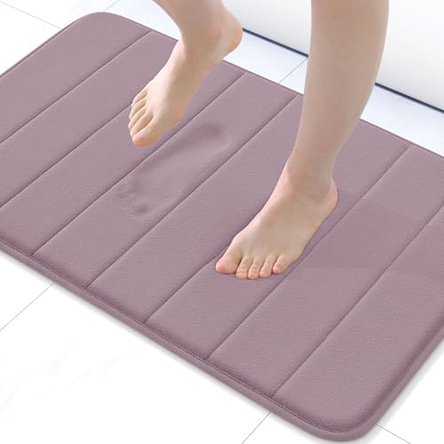 Buganda Memory Foam Bath Mat 24 x 16, Ultra Soft Absorbent Bathroom Rugs