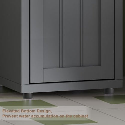 ChooChoo Narrow Bathroom Storage Cabinet with Adjustable Shelves and Drawer