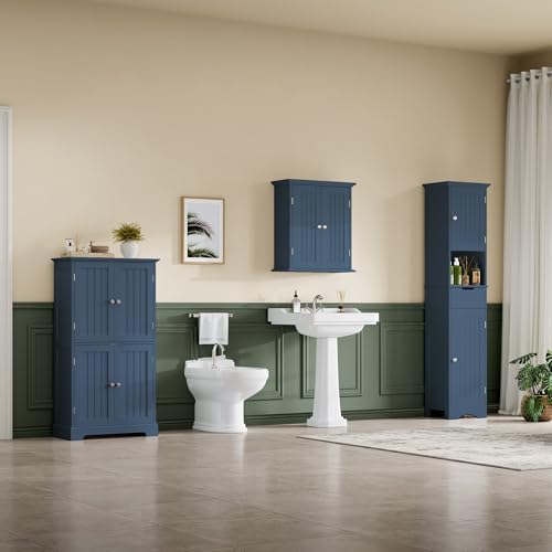 ChooChoo Bathroom Floor Cabinet with Adjustable Shelves
