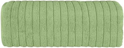 Elegant Comfort 100% Turkish Cotton Corduroy Ribbed Luxury Jumbo Bath Towel Ultra Soft - 35 x 70 Inch - Luxury Spa Premium Hotel Quality Highly Absorbent and Quick Dry Large Bath Towel, Sage