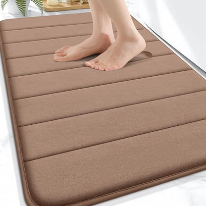 OLANLY Memory Foam Bath Mat 32x20, Super Soft and Absorbent Bathroom Rugs