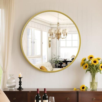 NEWBULIG 20 Inch Round Bathroom Mirror, Wall Mount Vanity Mirror