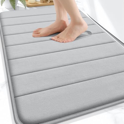 OLANLY Memory Foam Bath Mat 32x20, Super Soft and Absorbent Bathroom Rugs