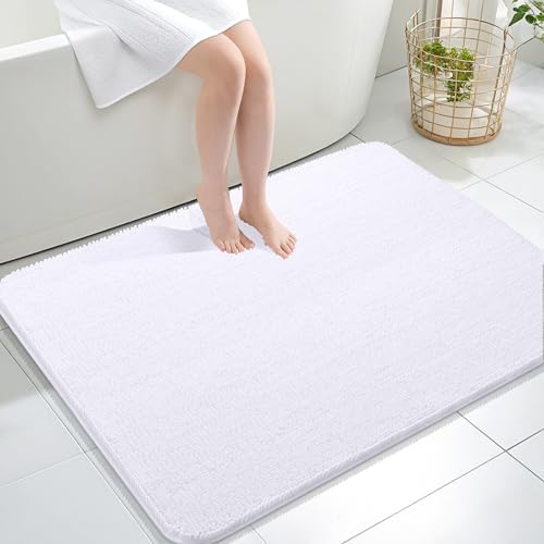 OLANLY Large Bathroom Rugs 40x32, Extra Soft Absorbent Chenille Bath Rugs