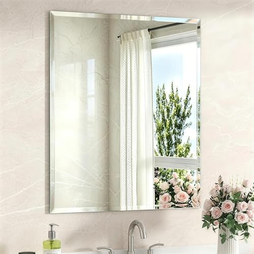 30x36 Inch Bathroom Mirrors for Over Sink, Frameless Mirrors for Wall