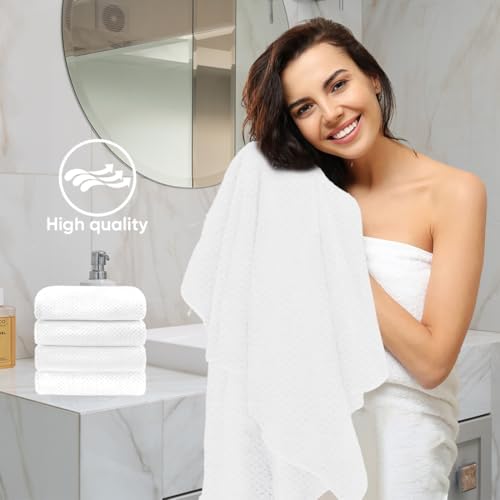 HOMEXCEL 6PK Bath Towel Set, 24x48 in, Absorbent&Quick Dry Towels for Hotel
