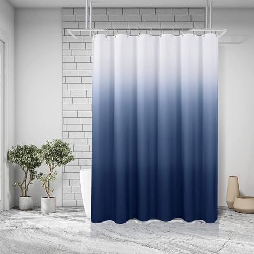 Shower Curtain Liner, 100% Waterproof Peva Shower Curtains with 3 Duty Heavy Bottom Magnets and 12 Rust Proof Grommets, 72x72 Weighted Shower Liner for Shower Stall, Bathtubs