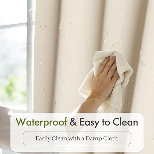Bathway Shower Curtain Liner, Beige Shower Curtain Liner 72x72 PEVA Waterproof Shower Curtain Liner Plastic with 3 Magnets and 12 Rustproof Metal Grommets, Lightweight Shower Liner for Bathroom