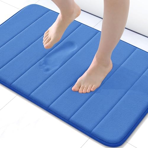 Buganda Memory Foam Bath Mat 24 x 16, Ultra Soft Absorbent Bathroom Rugs