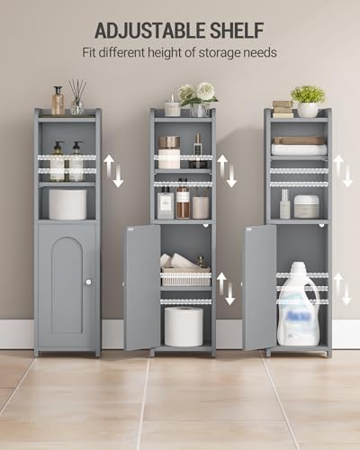 Hzuaneri Bathroom Storage Cabinet, Narrow Toilet Paper Cabinets with Doors