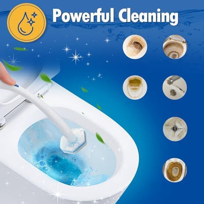 100 Count Toilet Bowl Wand Refills, Disposable Toilet Cleaner Refills, Disposable Wand Heads Compatible with Clorox and the Most Toilet Brushes,unscented