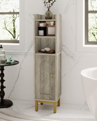 Hzuaneri Bathroom Storage Cabinet, Small Corner Floor Cabinet
