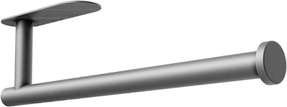 DEKAVA Under Cabinet Wall Mount Paper Towel Holder, Self-Adhesive Bar, Stainless Steel 13 inch (Grey, 1)